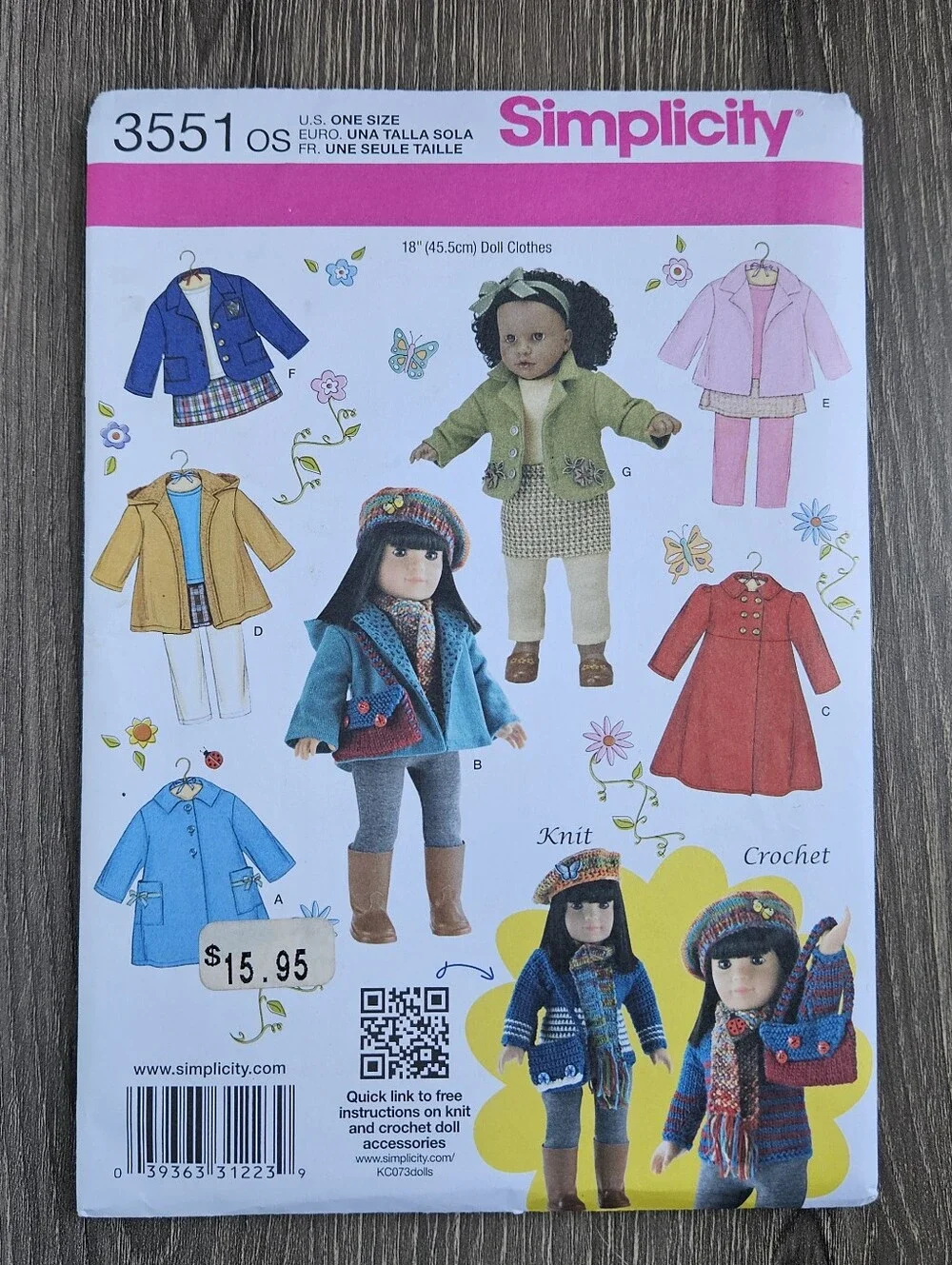 NEW Simplicity 3551 18
